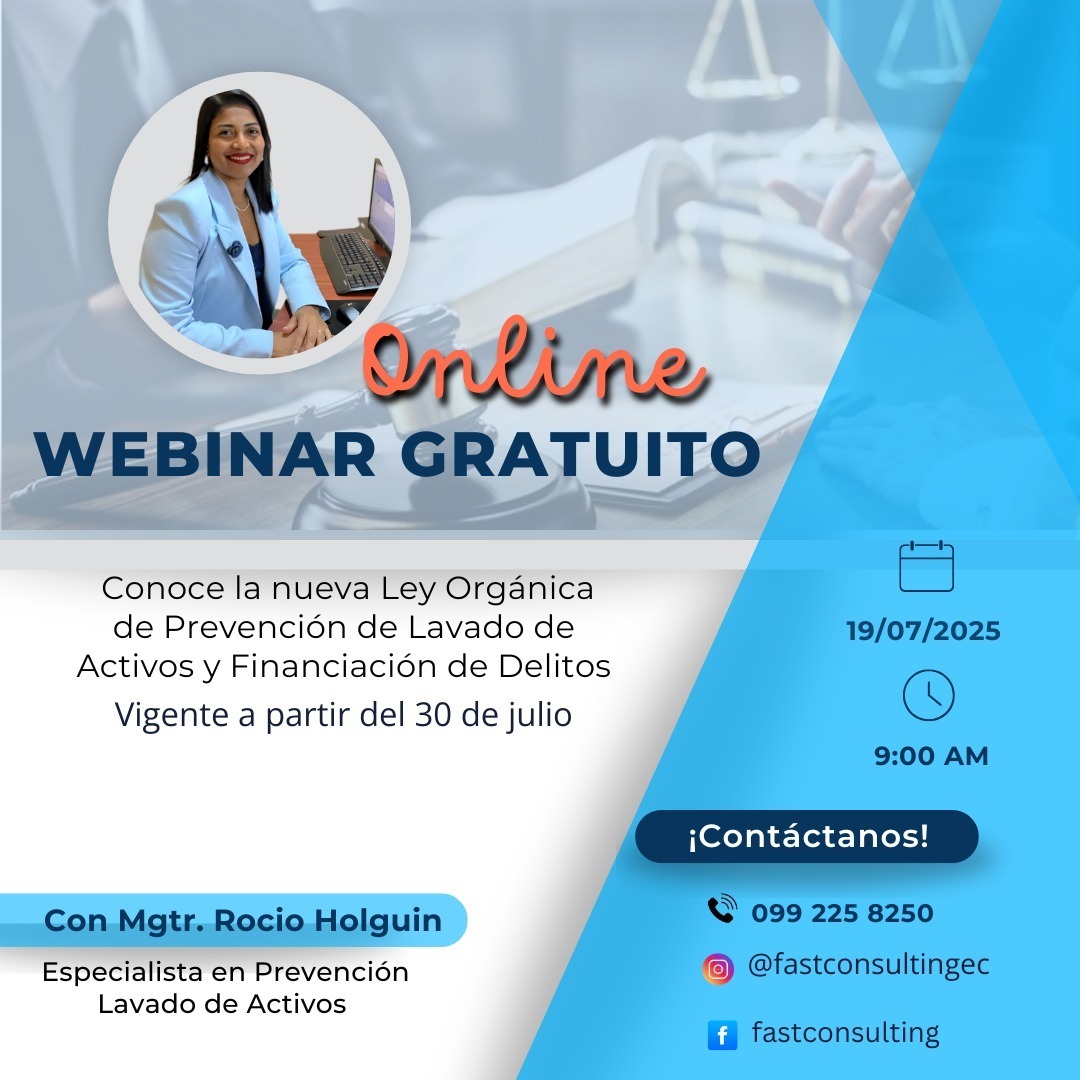 Webinar 03 – Conoce la nueva ley de Prevención Lavado de Activos – 19 Julio 2025