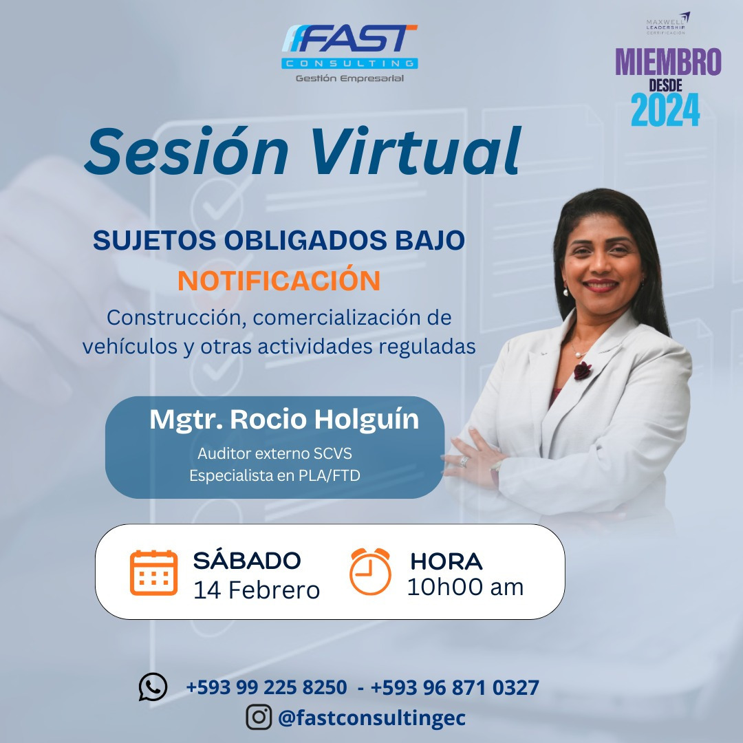 Sesión virtual – Notificaciones de la SCVS