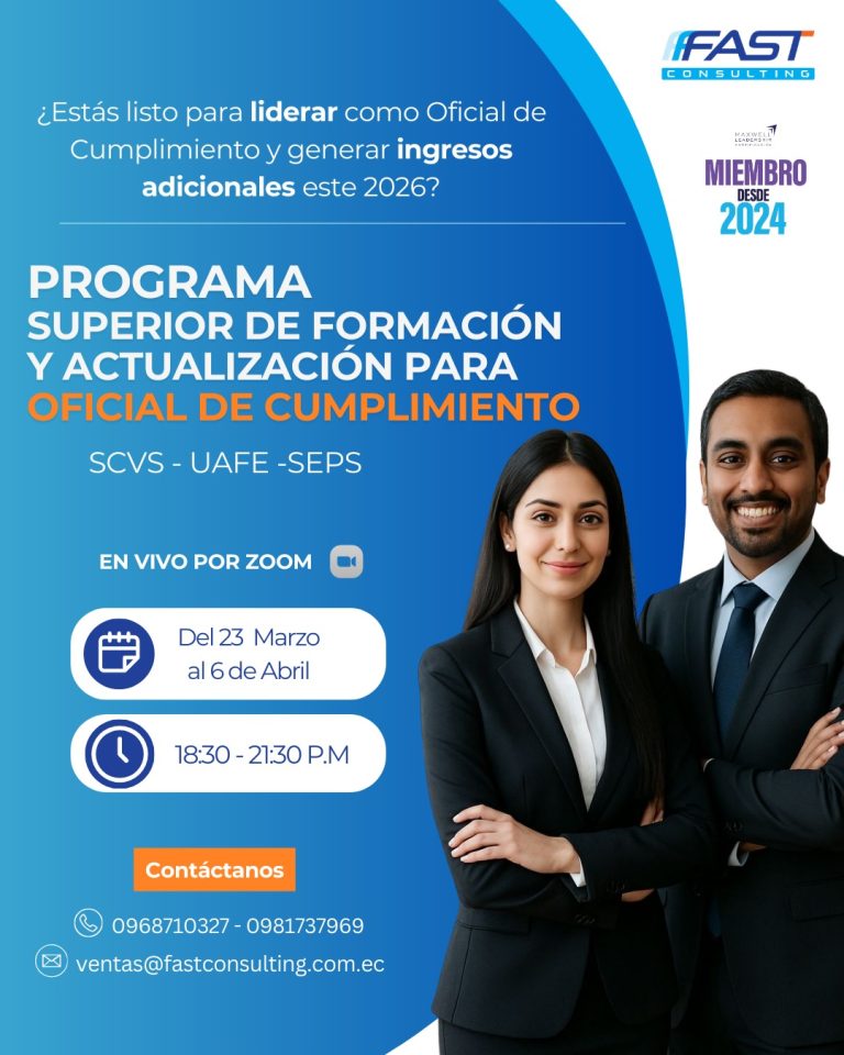 Programa superior de formación para oficiales de cumplimiento en PLA/FTOD – Marzo 2026