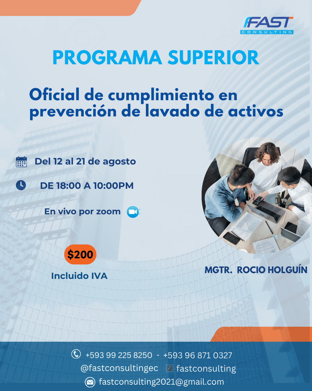 Programa Superior de formación Actualizado para oficiales de cumplimiento (PLA/FTD)