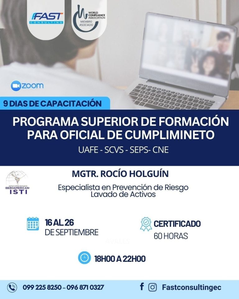 Programa superior de formación para oficiales de cumplimiento – sept 2025